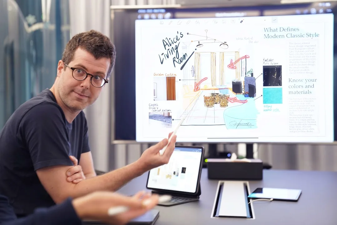 digital interior design presentation