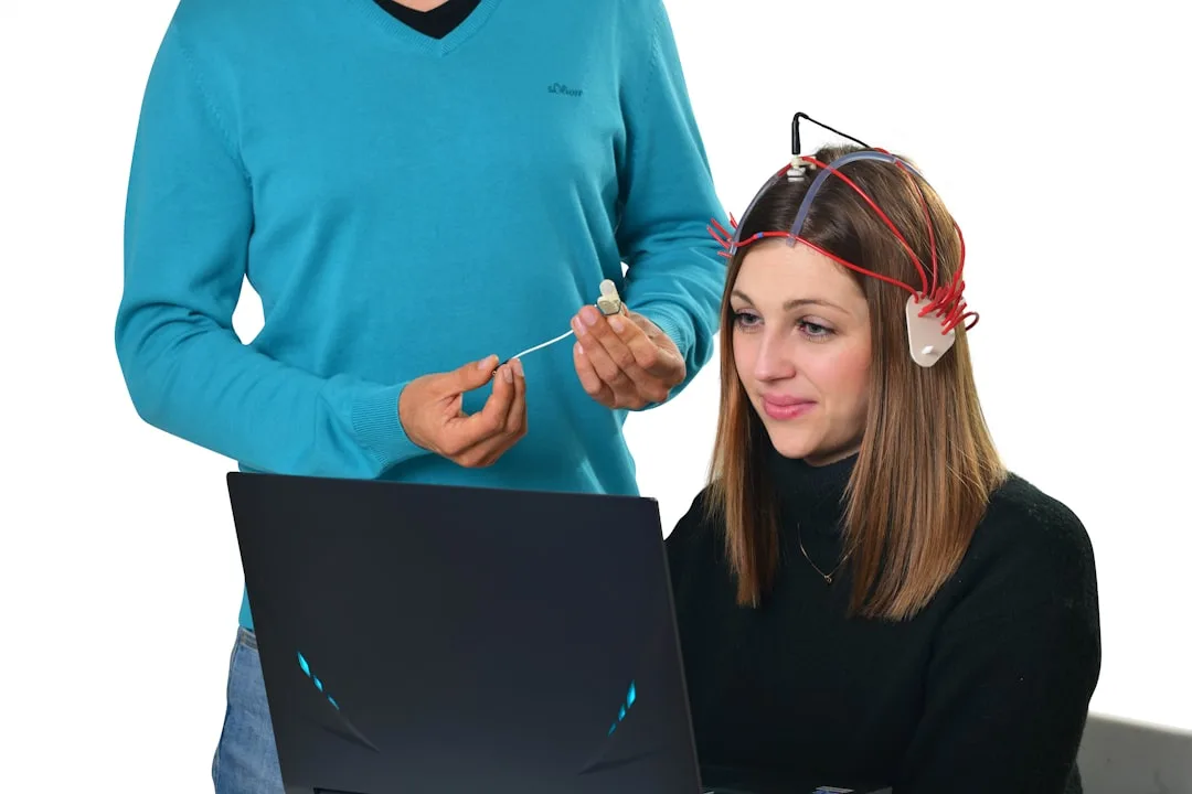 person receiving feedback professionally