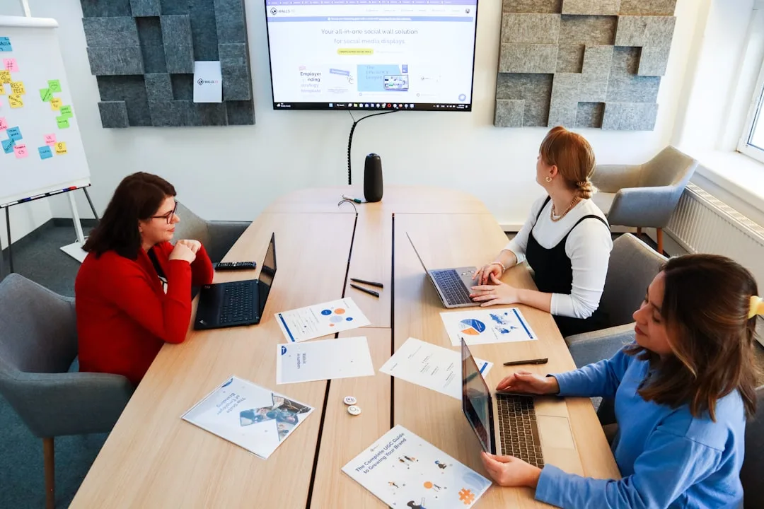 business team analyzing reports